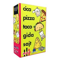 Cica, pizza, taco, gida, sajt társasjáték