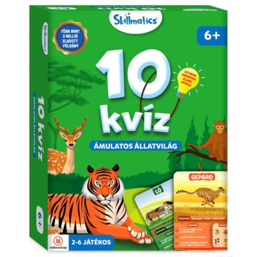 10 kvíz: Ámulatos állatvilág társasjáték