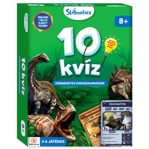 10 kvíz: Döbbenetes dinoszauruszok társasjáték